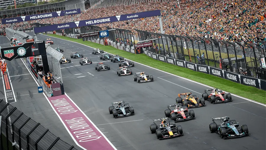 Formel 1 lopp i Melbourne.