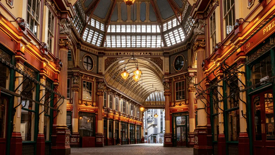 Leadenhall market.