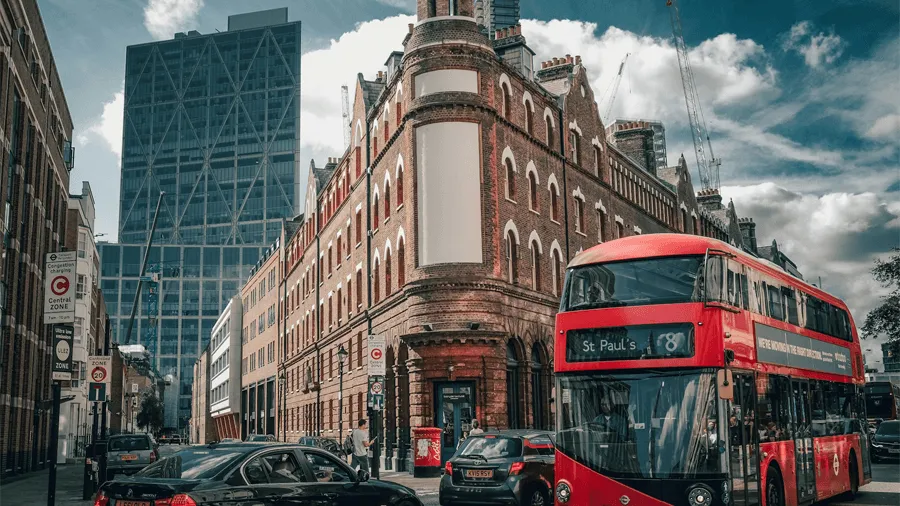 Ett område i London.