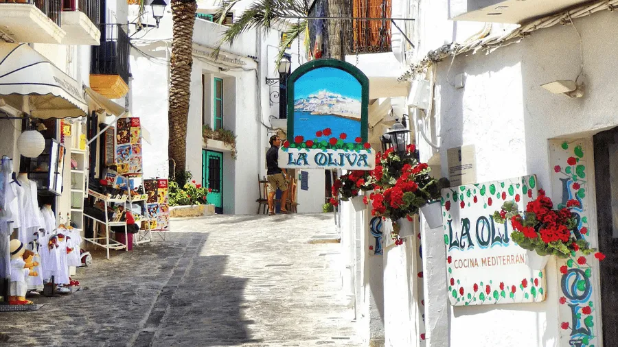 Stad i Ibiza.
