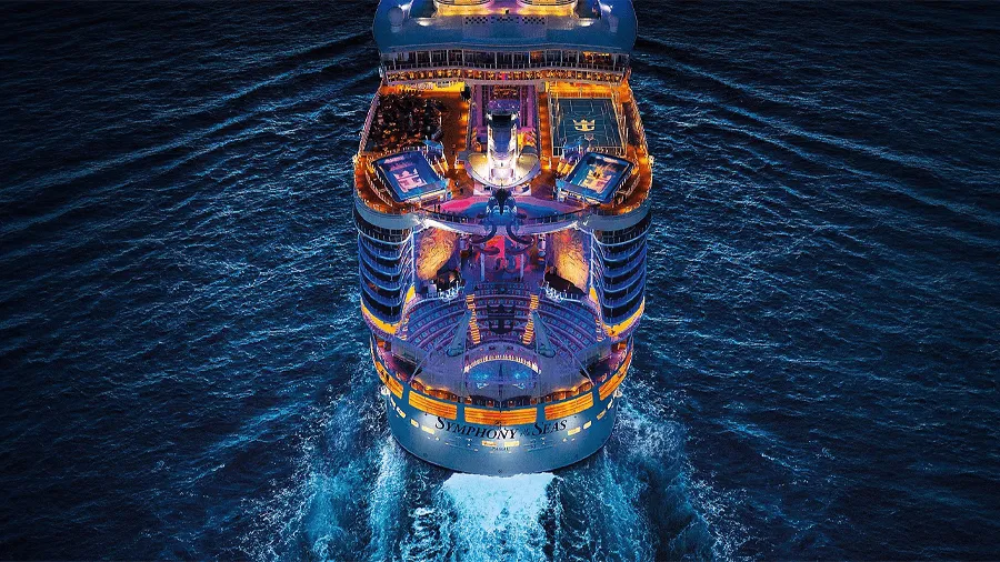 Exteriör på Symphony of the Seas.