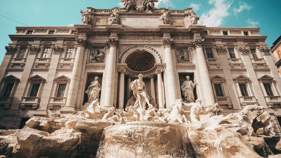 Fontana di trevi i Rom.