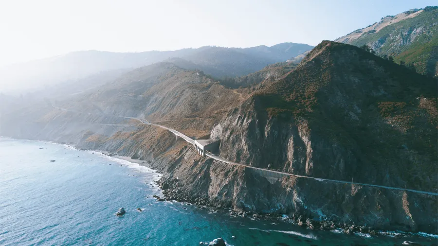 Pacific costal highway i Kalifornien.