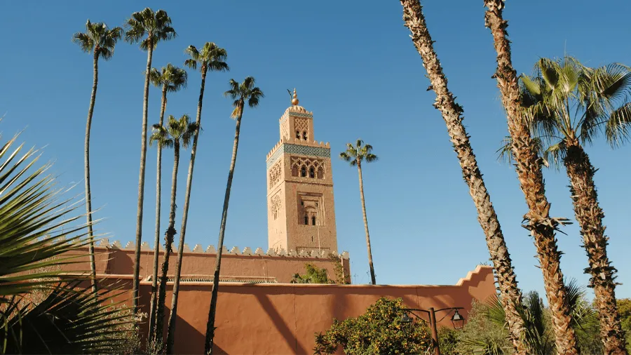 Byggnad i Marrakech.