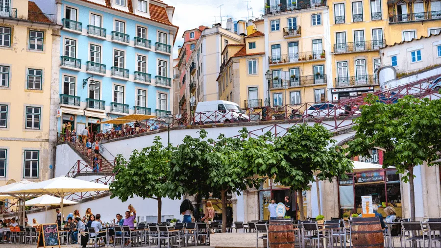 Lissabon i Portugal.