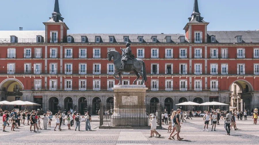 Plaza Mayor i Madrid.