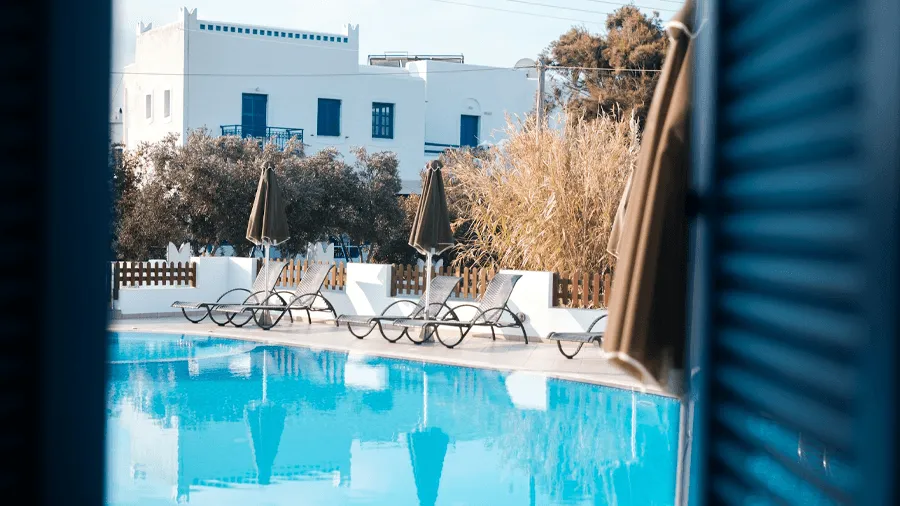 Hotell med pool i Naxos.