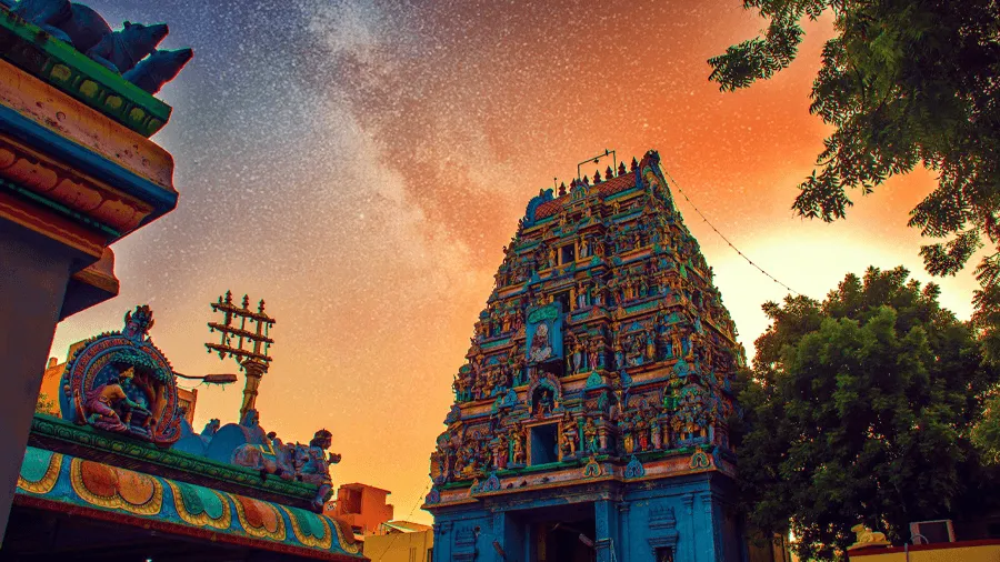 Tempel i Indien.