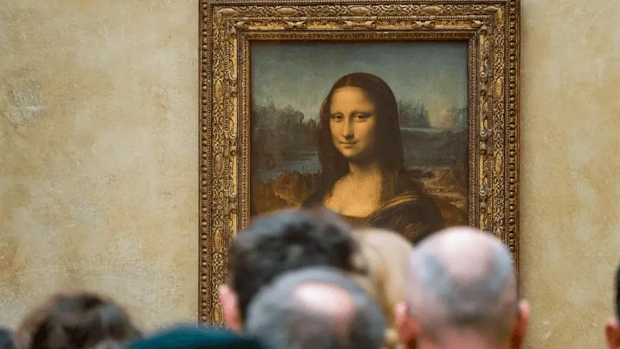 Mona Lisa i Louvren.