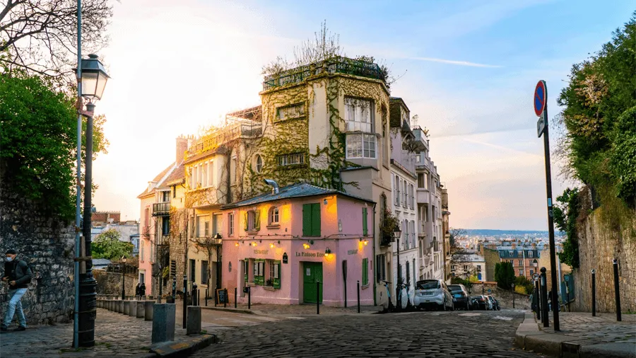 La Maison Rose, en restaurang i Montmartre.