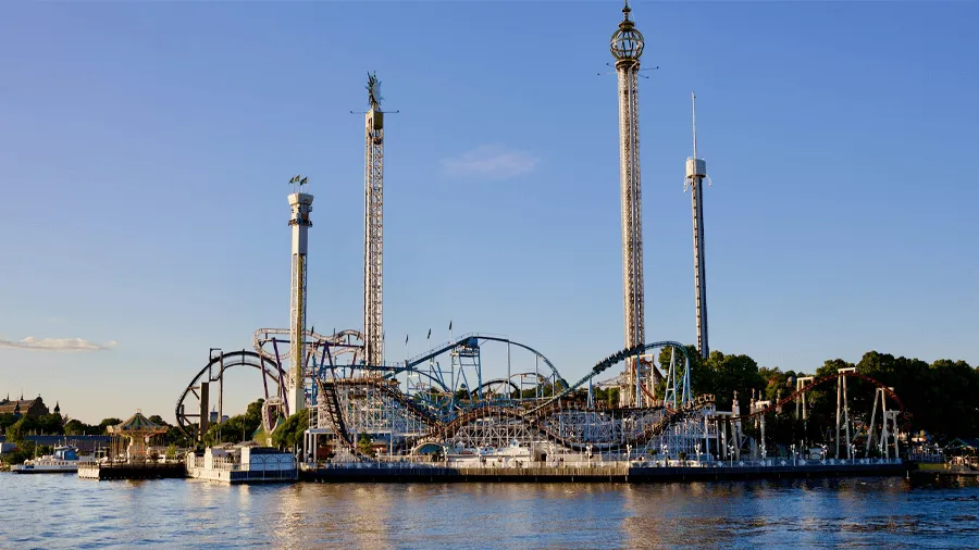 Gröna Lund i Stockholm, Sverige.