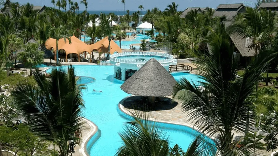Hotellresort i Kenya.