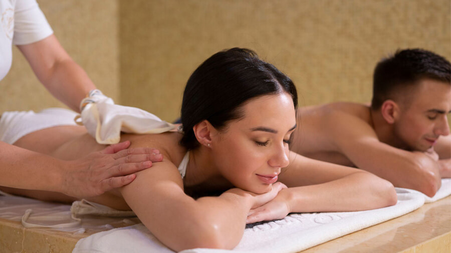 Massage för två.