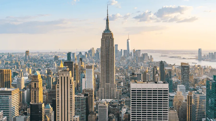 Empire state building i New York.