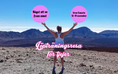 Boka en träningsresa med löpning/yoga för tjejer på Gran Canaria den 12-19 november.