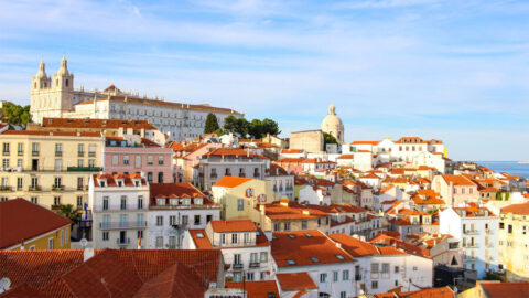 Lissabon i Portugal.