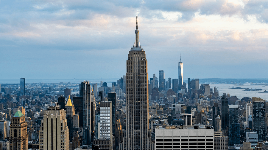 Empire state building i New York.