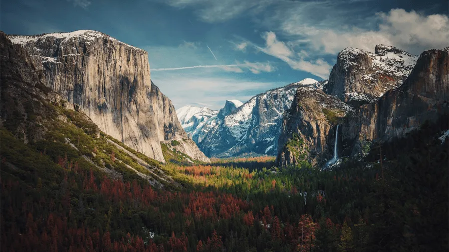 Yosemite national park i Kalifornien.