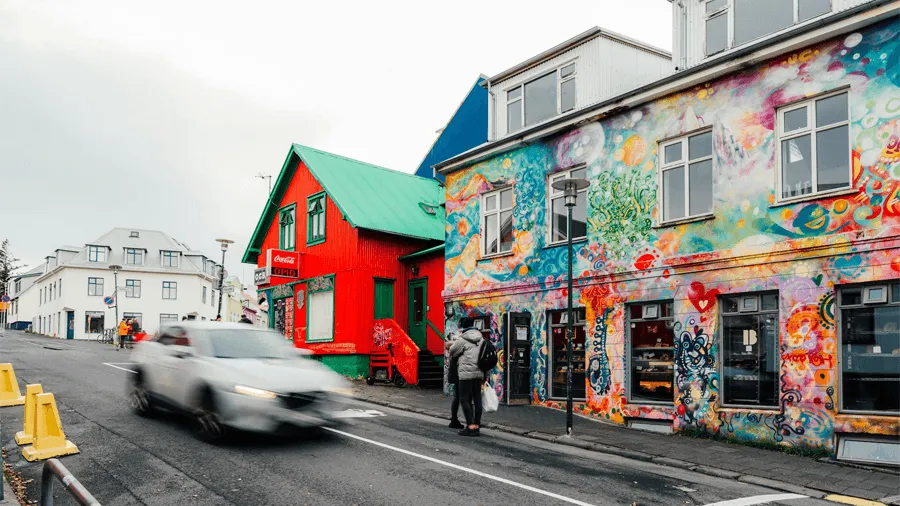 Ett bageri i Reykjavik.
