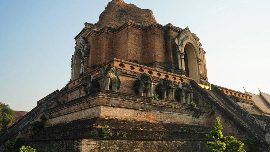 Elefanttempel i Chiang Mai.
