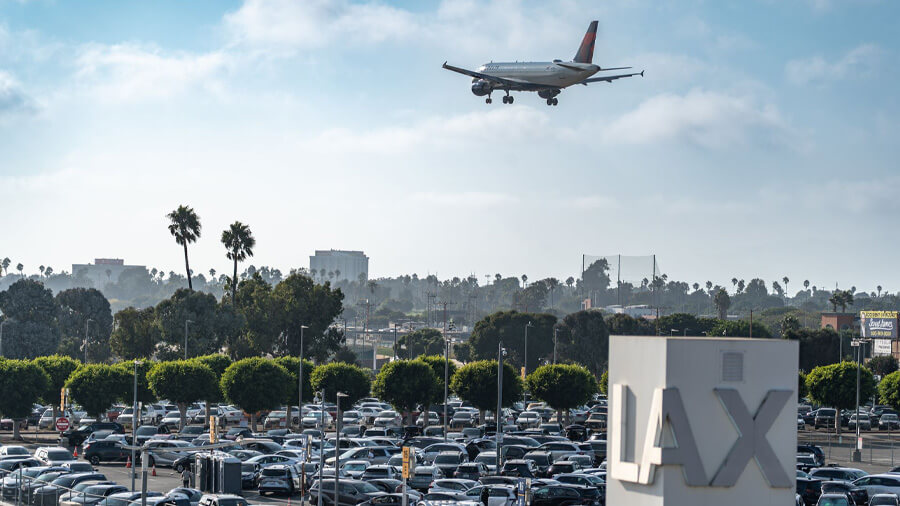 Flyg till Los Angeles flygplats LAX.