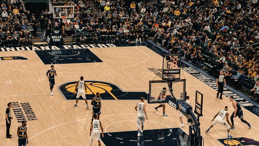 Basketbollmatch i Indiana.