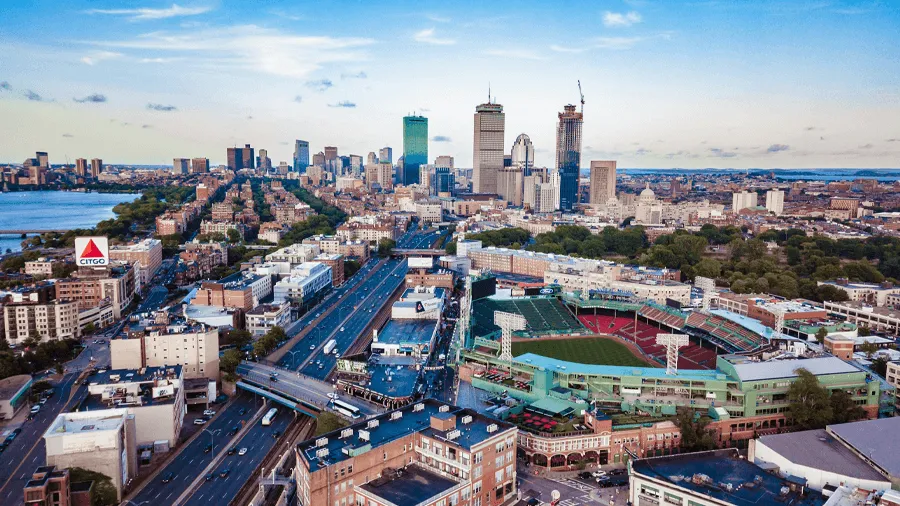 Staden Boston i Massachusetts i USA.