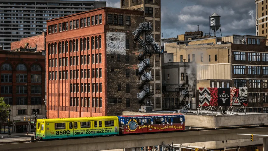 Downtown Detroit i Michigan.