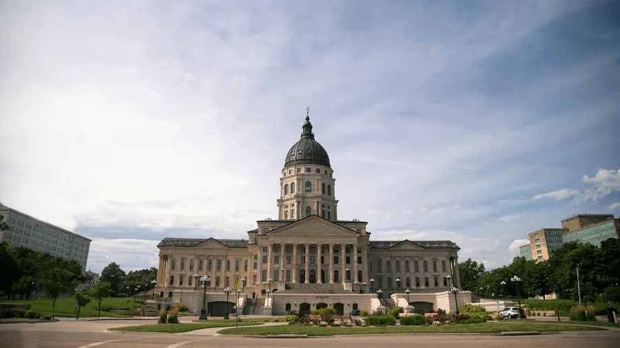 Kansas state capiol i Topeka.