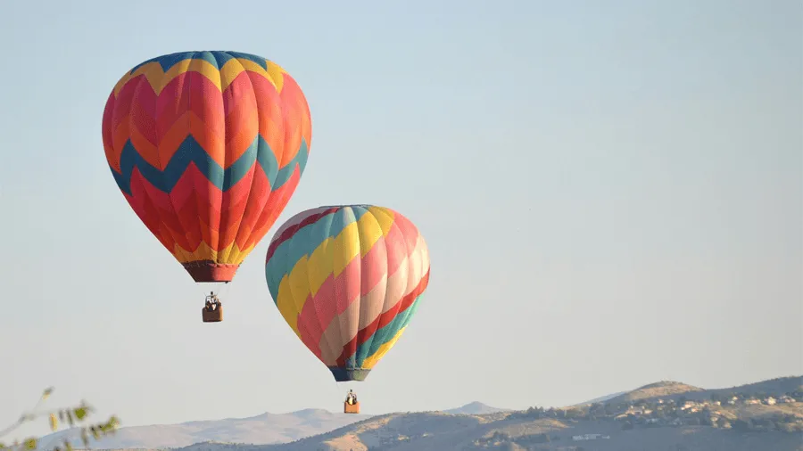 Luftballonger i Idaho i USA.