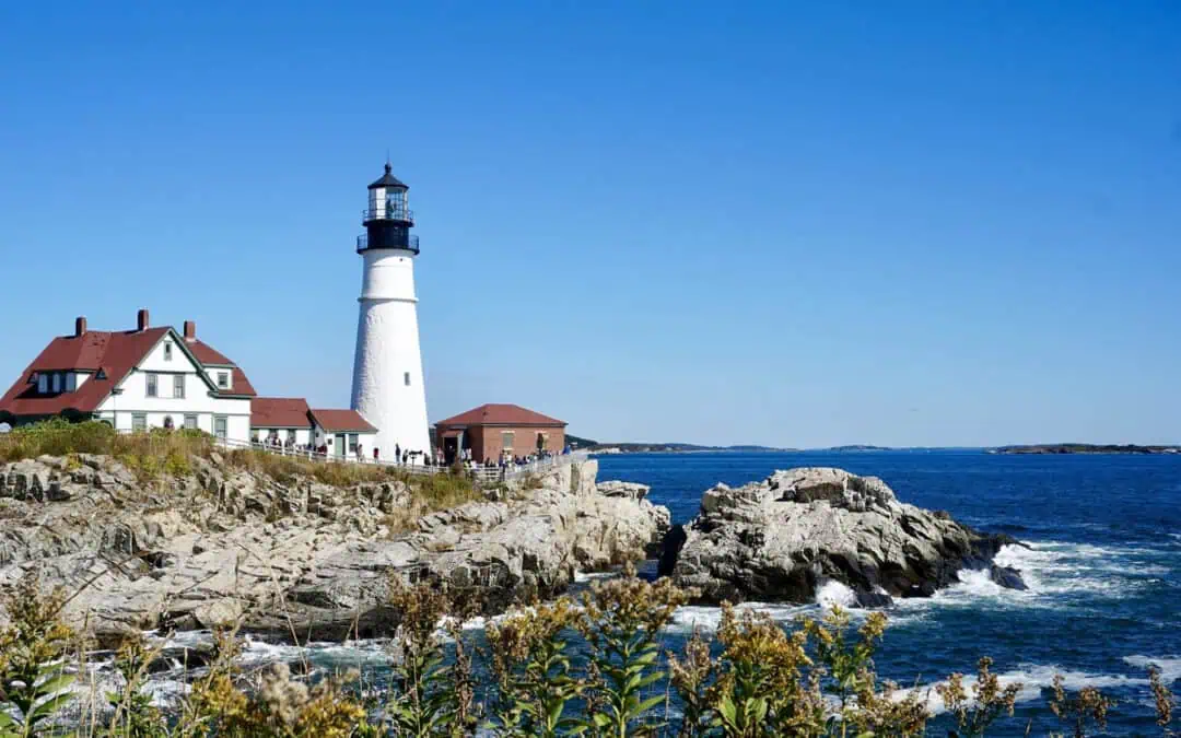Maine är känt för sin vackra kust.
