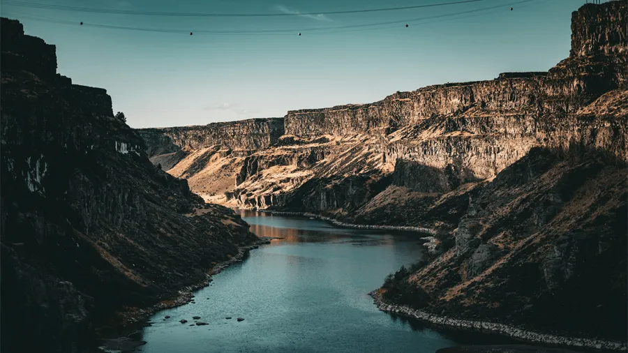 Snake river canyon i Idaho i USA.