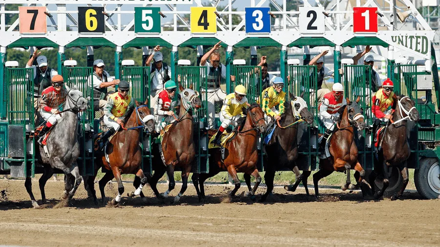 Starten på Kentucky derby.