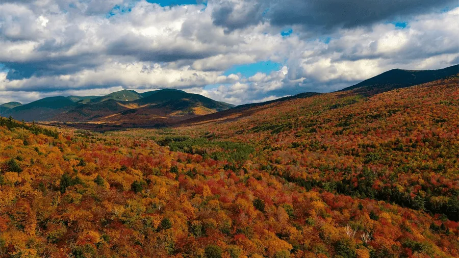 White mountains i New Hampshire i USA.
