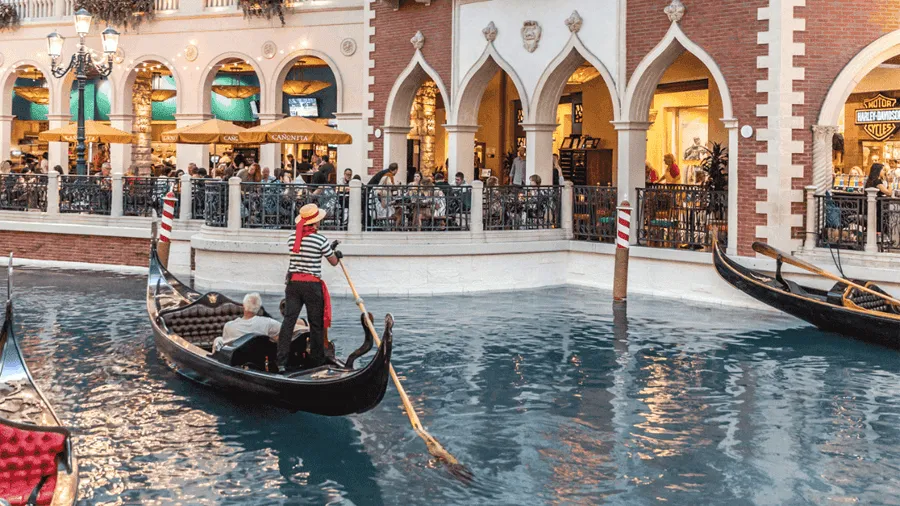 Venedig-område i Las Vegas.