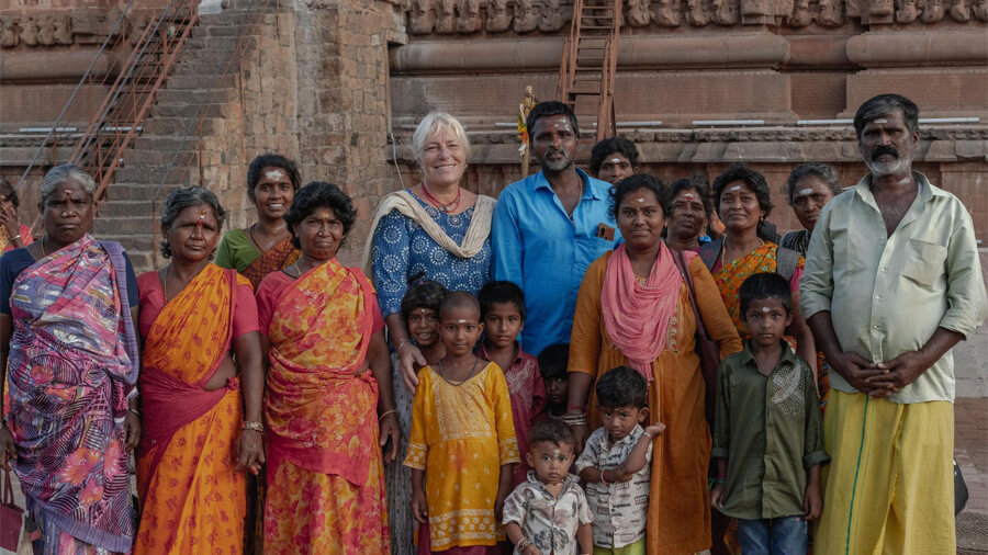 En kvinna i Indien.