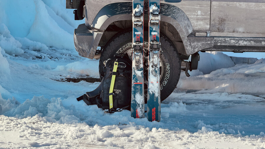 Packning inför en skidresa.