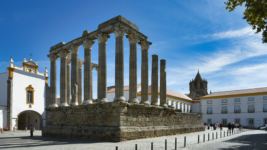 Ruin i Évora, Portugal.