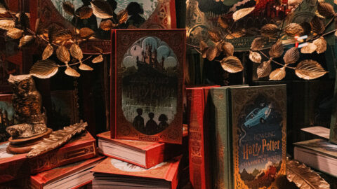 Harry Potter böcker.