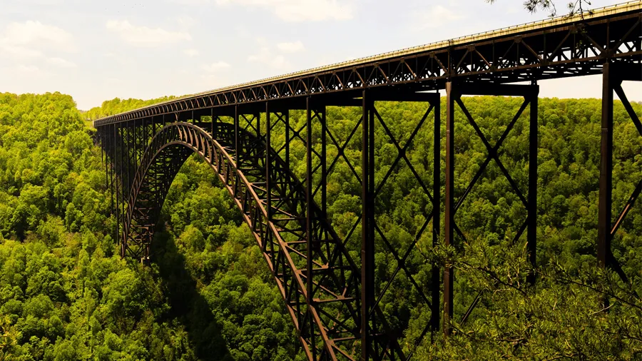 New River gorge i West Virginia i USA.
