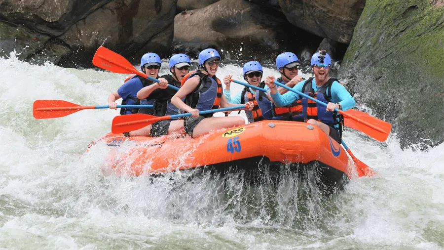 Rafting i West Virginia.