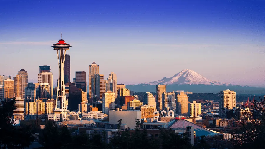 Seattle kan du besöka på en resa till Washington.