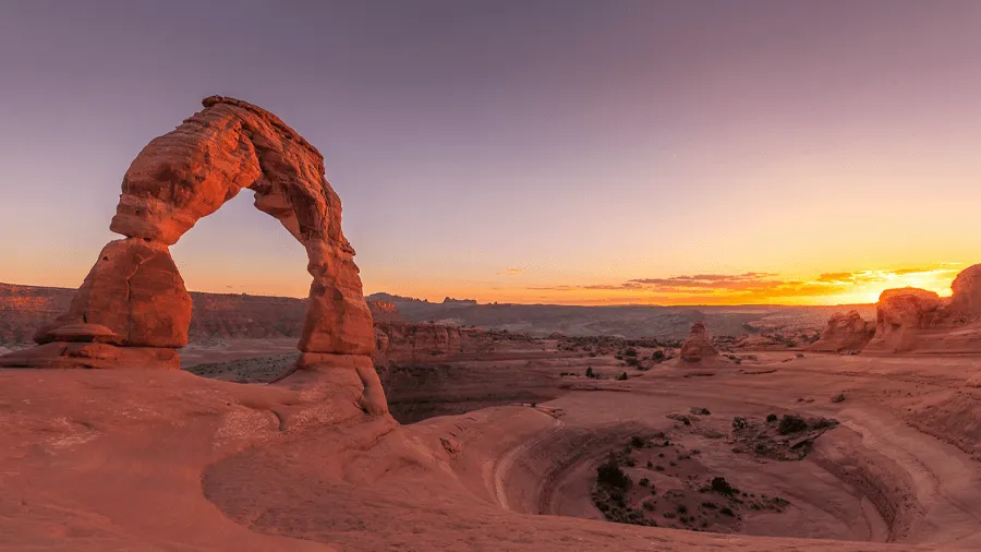 Arches national park, en av många nationalparker i Utah.