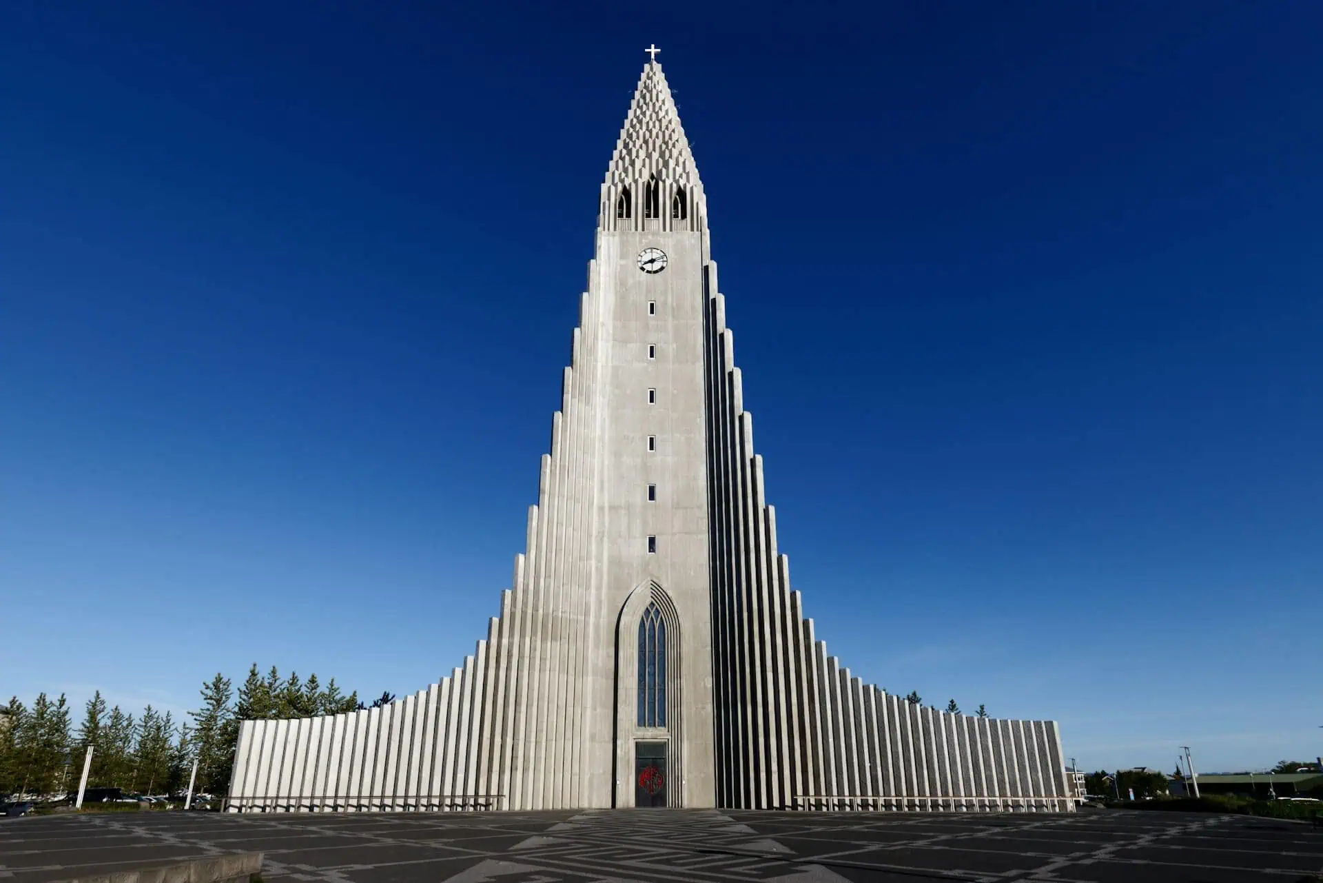 Hallgrimskirkja i Reykjavik.