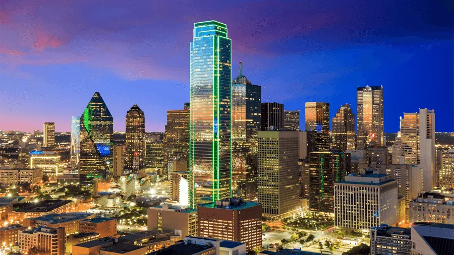 Staden Dallas i Texas.