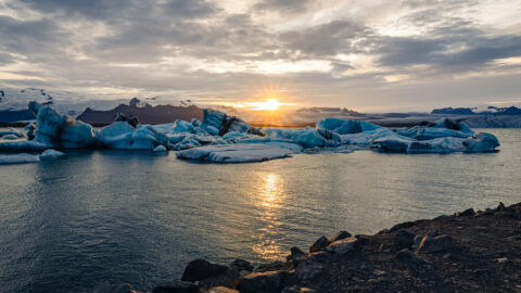 Jökulsárlón på Island.