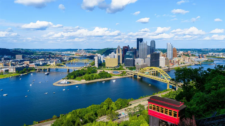 Staden Pittsburgh i Pennsylvania.