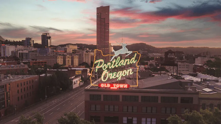 Portland i Oregon.