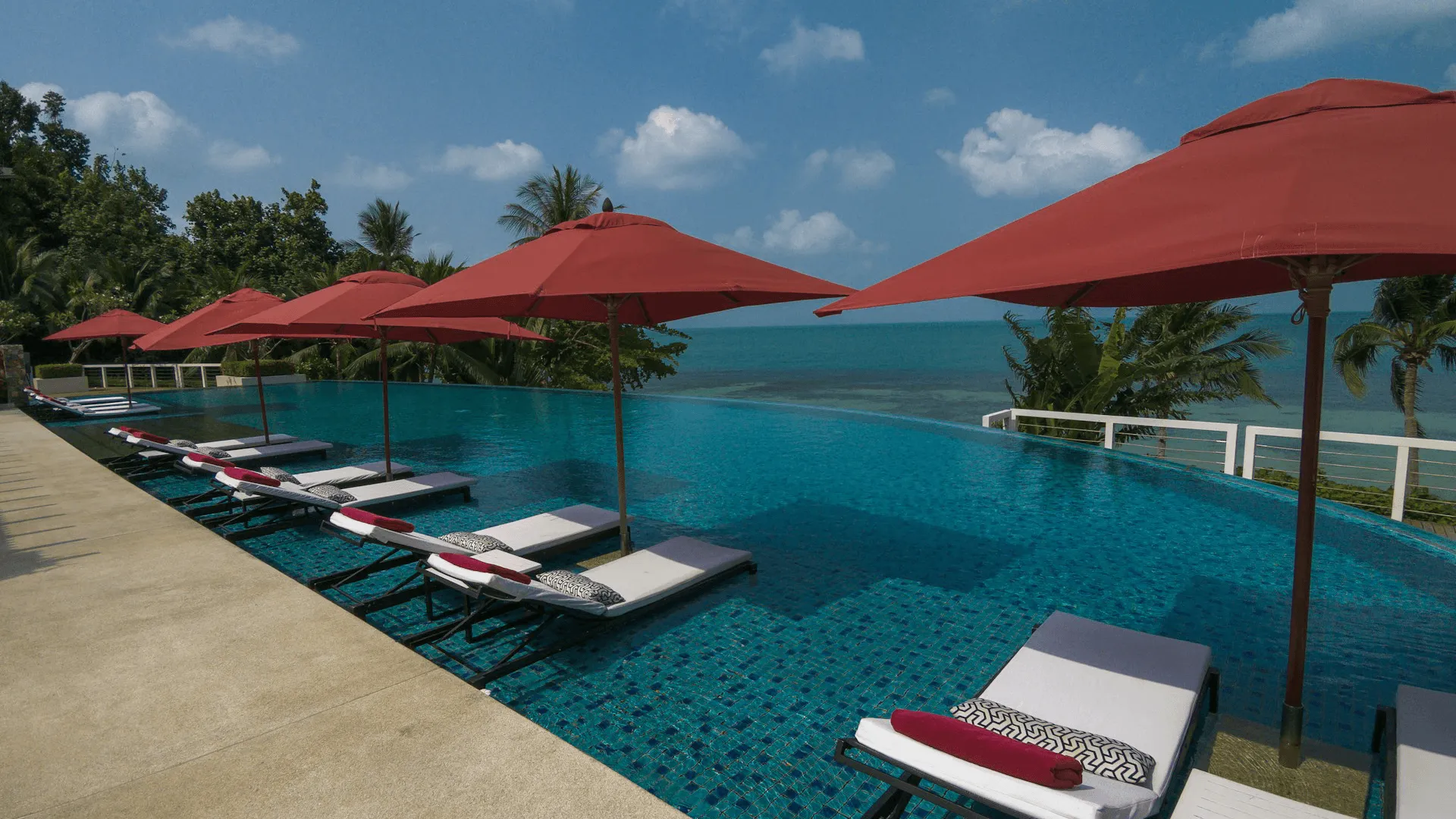 En resortpool i Koh Samui.