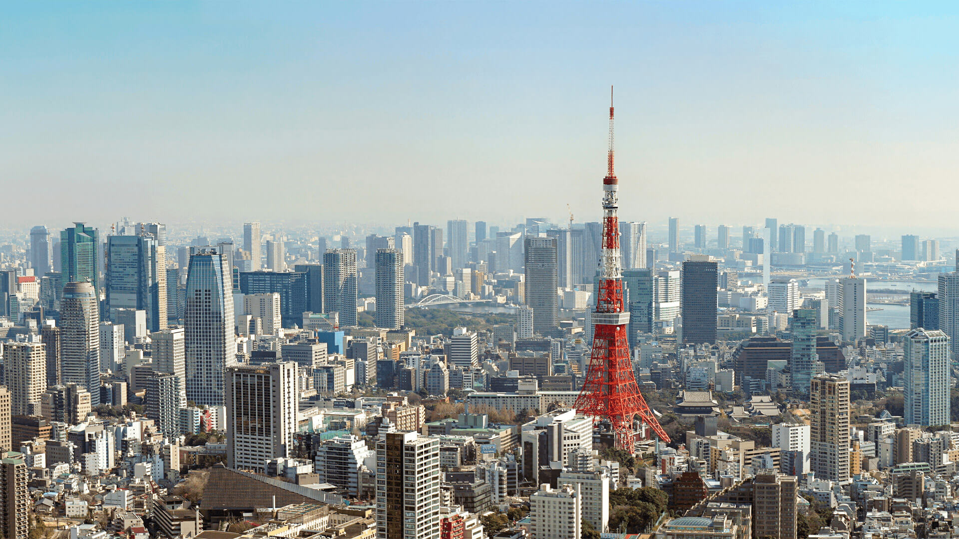 Tokyos skyline.